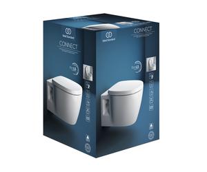 Ideal Standard Connect ensemble de toilettes, sans bord de rinçage, blanc, K296001, K296001