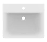 Ideal Standard Connect - Lavabo Cube 550 x 460 x 175 mm, 1 foro per miscelatore, bianco E713901