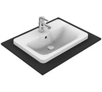 Ideal Standard Connect lavabo 58x42 cm rettangolare da incasso bianco lucida E504401