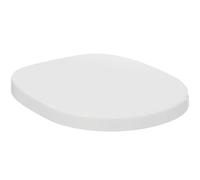 Ideal Standard Connect sedile per WC avvolgente, forma a D - Bianco (Alpin) | Sedile per WC con robuste cerniere in acciaio inossidabile, E712801