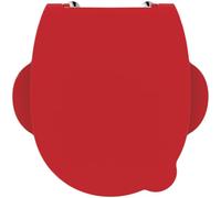 Ideal Standard Contour 21 Schools sedile WC per bambini 3-7 anni - Rosso | Sedile per WC con maniglie laterali per una maggiore facilità d'uso, S4533GQ