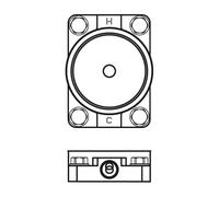 Ideal Standard corpo incasso per rubinetto vasca e doccia A6133NU Universal [Rubinetteria Bagno > Accessori di Montaggio per Rubinetteria Bagno]