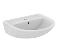 Ideal Standard - Eurovit, Lavabo a parete da 55cm, Con foro centrale per la rubinetteria, Con foro troppopieno, Bianco