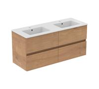 Ideal Standard Eurovit+ mobile con lavabo doppio, 4 scomparti estraibili, R0577Y8, Eurovit+ [Mobili da Bagno > Mobili con Doppio Lavabo]