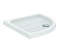 Ideal Standard - Eurovit, Piatto doccia quadrato con angolo curvo in ceramica 80x80cm, Bianco