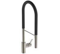 Ideal Standard - Gusto Miscelatore cucina, Semi Pro, con doccetta estraibile e due modalità di getto, bocca girevole a 360°, 6,3 l/min, facile da installare con fissaggio EasyFix+, Silver Storm
