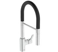 Ideal Standard Gusto rubinetto da cucina Semi-Professional, orientabile, BD417AA, Gusto cromo [Rubinetti da Cucina]