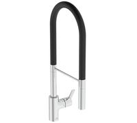 Ideal Standard - Gusto Miscelatore cucina, Semi Pro, con doccetta estraibile e due modalità di getto, bocca girevole a 360°, 6,3 l/min, facile da installare con fissaggio EasyFix+, Cromato