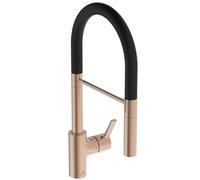 Ideal Standard - Gusto Miscelatore cucina, Semi Pro, con doccetta estraibile e due modalità di getto, bocca girevole a 360°, 6,1 l/min, facile da installare con fissaggio EasyFix+, Sunset Rose