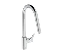 Ideal Standard Gusto rubinetto da cucina, estraibile, orientabile, BD414AA, Gusto cromo [Rubinetti da Cucina]