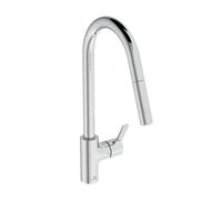 Ideal Standard Gusto rubinetto da cucina, estraibile, orientabile, BD416AA, Gusto cromo [Rubinetti da Cucina]