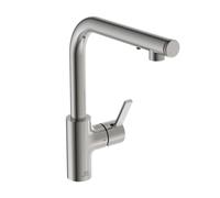 Ideal Standard Gusto rubinetto da cucina, orientabile, A7817GN, Gusto silver storm [Rubinetti da Cucina]