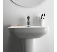 Lavabo Sospeso Ideal Standard i.life A 1 foro, con troppopieno 600x150x480mm Bianco