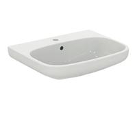 Ideal Standard - i.life A, Lavabo da 60cm, Lavandino bagno con foro rubinetteria e troppopieno, E-packaging dedicato al trasporto di ceramica, Bianco