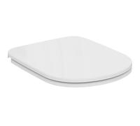 Ideal Standard i.life A sedile per WC, forma a D sottile - Bianco (Alpin) | Sedile per WC con funzione di chiusura automatica (SoftClose), T467901