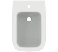 Ideal Standard i.life B bidet a parete, 1 foro per rubinetto, 355 mm, con troppopieno, T4615, Colorazione: Bianco - T461501