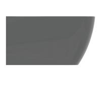 Ideal Standard i.life B Bidet suspendu, 1 trou pour robinet, 355mm, avec trop-plein, T461558, T461558, Colorazione: Grigio lucido