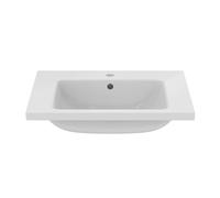 Ideal Standard - i.life B Lavabo Top da 61 cm dotato di foro centrale aperto per la rubinetteria e foro del troppopieno. Mobile e sifone d'arredo da acquistare separatamente. Bianco