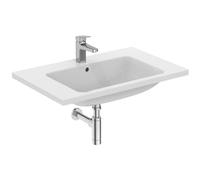 Ideal Standard - i.life B, Lavabo Top da 81 cm con foro centrale per la rubinetteria e troppopieno, Bianco