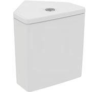 Ideal Standard - i.life S Cassetta in ceramica angolare con batteria double flush (4,5/3 litri). Da abbinare al vaso T459601 da ordinare separatamente. Bianco
