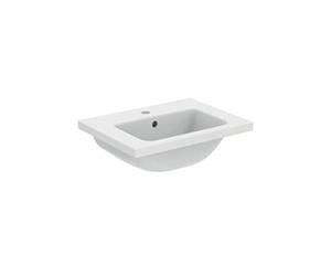 Ideal Standard - i.life S Lavabo Top da 51cm con profondità ridotta a soli 38 cm. Mobile e sifone d'arredo da acquistare separatamente. Bianco