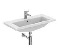 Ideal Standard - i.life S, Lavabo top da 81cm con profondità ridotta a 38cm con foro centrale per la rubinetteria e troppopieno, Bianco