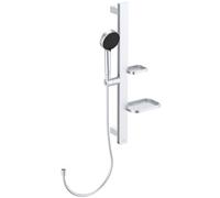 Ideal Standard Alu+ set doccia, 2 tipi di getto, BD586SI, Alu+ silver opaco [Rubinetteria Bagno > Set Doccia]