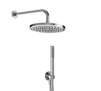 Ideal Standard - Idealrain, Kit doccia tondo 5 pezzi, Set accessori doccia per bagno, Cromato