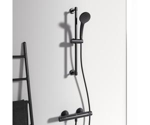 Ideal Standard Idealrain set doccia con asta saliscendi, 1 tipo di getto, BD142XG, Idealrain silk black [Rubinetteria Bagno > Set Doccia]