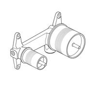 Ideal Standard kit di installazione da incasso 1 per rubinetto lavabo a parete, A5948NU, Universal [Rubinetteria Bagno > Accessori di Montaggio per Rubinetteria Bagno]