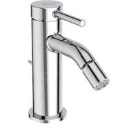 Ideal Standard - Ceraline, Miscelatore monocomando bidet, Rubinetto bidet con cartuccia FirmaFlow, Con asta di comando e piletta, Easyfix, Cromato