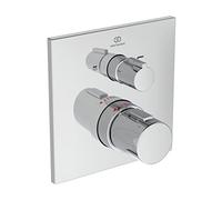 Ideal Standard - Miscelatore termostatico da incasso singolo Ceratherm C100 con deviatore per vasca/doccia Solo parti esterne - Cromo