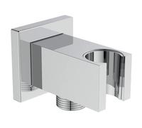 Ideal Standard - Multi Suite, Supporto erogante quadrato a parete per doccetta, Cromato