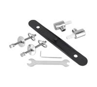 Ideal Standard - Multi Suites, Set di cerniere per sedile copriwater a chiusura rallentata serie Mia in acciaio inox, J4885BJ, Cromato