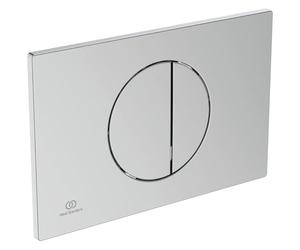 Ideal Standard - OLEAS M5, Piastra di comando meccanica WC, Placca di azionamento per cassette di risciacquo doppio scarico, Cromato