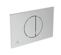 Ideal Standard - OLEAS M5, Piastra di comando meccanica WC, Placca di azionamento per cassette di risciacquo doppio scarico, Cromato