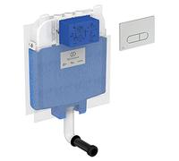Ideal Standard - Prosys 80 cassetta di risciacquo ad incasso per WC a terra + placca meccanica Oleas M1 Cromata