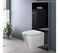 Ideal Standard ProSys modulo sanitario NeoX A: 114,6 cm, per WC a parete, R0144A6, NeoX ProSys nero/acciaio inox spazzolato [Elementi ad Incasso > per WC e Bidet]