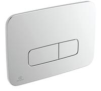 Placca WC Ideal Standard OLEAS M3 241x165x8,5mm Cromo Pulsante doppio