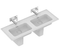 Ideal Standard Strada II lavabo 124x46 cm rettangolare a parete-da mobile-doppio bianco lucida T363601