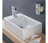 Ideal Standard Strada Lave-mains 450mm, 1 trou pour robinet, sans trop-plein, K0817MA, K0817MA, Colorazione: Bianco con Ideal Plus