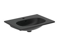 Ideal Standard T3510V3 Tesi Lavabo Top 600 mm dotato di foro centrale aperto. Colore nero seta.
