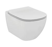 IDEAL STANDARD - TESI VASO WC SOSPESO AQUABLADE CON FISSAGGI NASCOSTI E SEDILE SLIM T465301