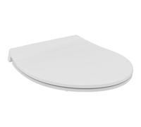 Ideal Standard Tirso Universal sedile per WC con SoftClose, ovale - Bianco | Sedile per WC universale e rimovibile con chiusura automatica (SoftClose) e cerniere in acciaio inossidabile, E335601