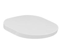 Ideal Standard Tonic Sedile WC, forma arrotondata, Sedile del water resistente, incluso set di cerniere per una facile installazione, in robusto duroplast - Bianco (370x475x55 mm)