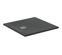 Ideal Standard - Ultra Flat S+, Piatto doccia quadrato ultrasottile in resina effetto pietra, 90x90cm, Ideal Solid T5597FV, Nero