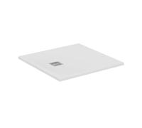 Ideal Standard - Ultra Flat S+, Piatto doccia quadrato ultrasottile in resina effetto pietra, 90x90cm, Ideal Solid, Bianco