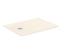 Ideal Standard - Ultra Flat S+, Piatto doccia rettangolare ultrasottile in resina effetto pietra, 120x90cm, Ideal Solid, Scarico lato corto, Sabbia