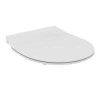 Ideal Standard - Universal, Tavoletta wc curva universale sottile, Copriwater arrotondato con chiusura rallentata, Antibatterico, Sgancio rapido, Urea, Bianco