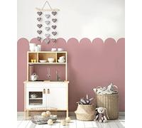 Ideal Stencils Stencil da parete con bordo ondulato, misura L, 10 x 80 cm, modello in Mylar riutilizzabile per parete, pavimento, tessuto, decorazione di mobili
